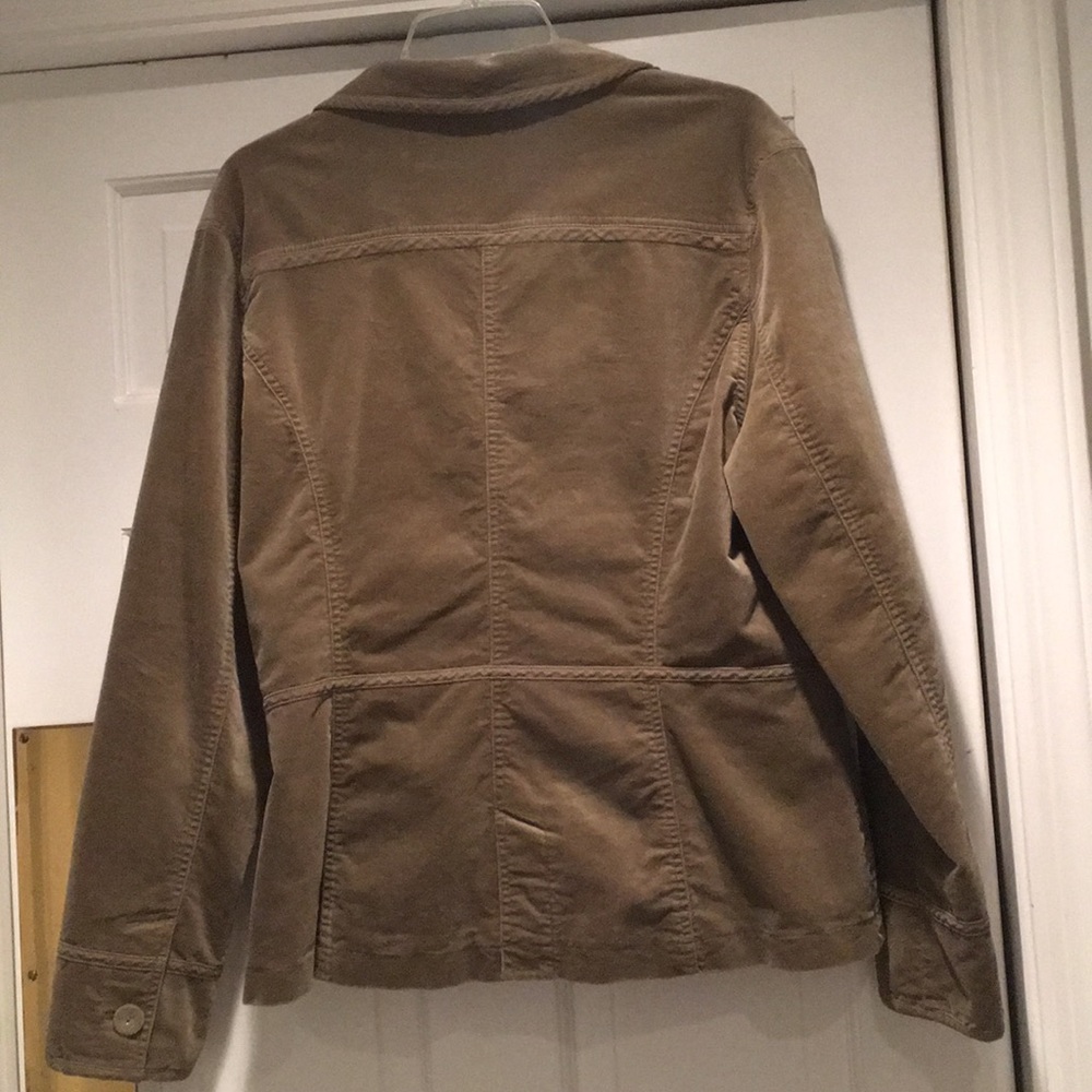 Vintage Laura Ashley Soft, Dark Khaki Jacket - Picture 7 of 8